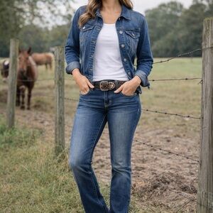 Gemma Rae Embellished Pocket Bootcut Jeans Women’s Size 5 / 27 Stretch Denim